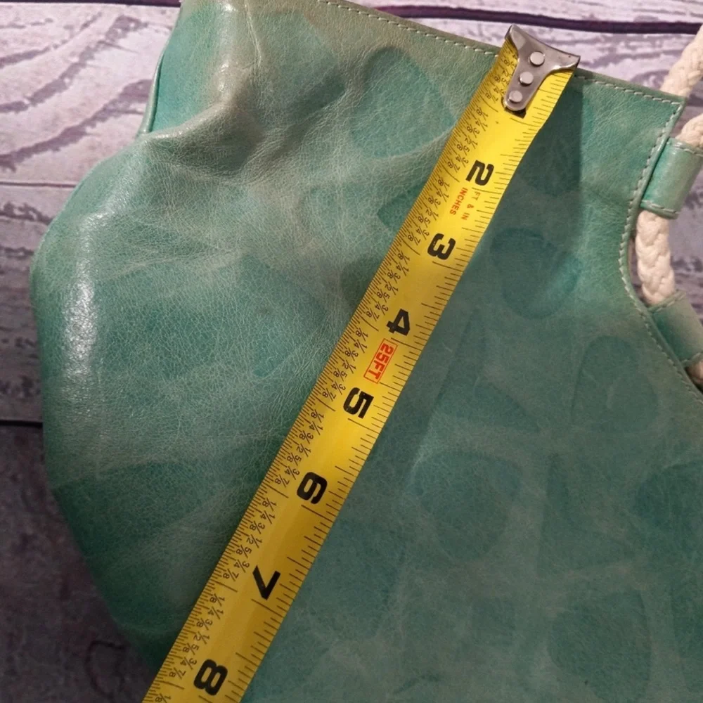 Braccialini VTG Italian leather green hobo purse - Picture 7 of 7